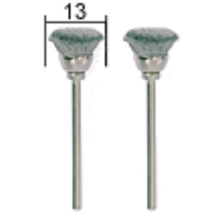 Stainless steel cleaning brushes 13mm, 2pcs, PROXXON MICROMOT System