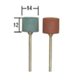 Flexible (rubber) polishing pads 14mm, 2pcs, 28 295, PROXXON MICROMOT System