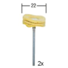 Leather polishing pads 22mm, 2pcs, 28 298, PROXXON MICROMOT System