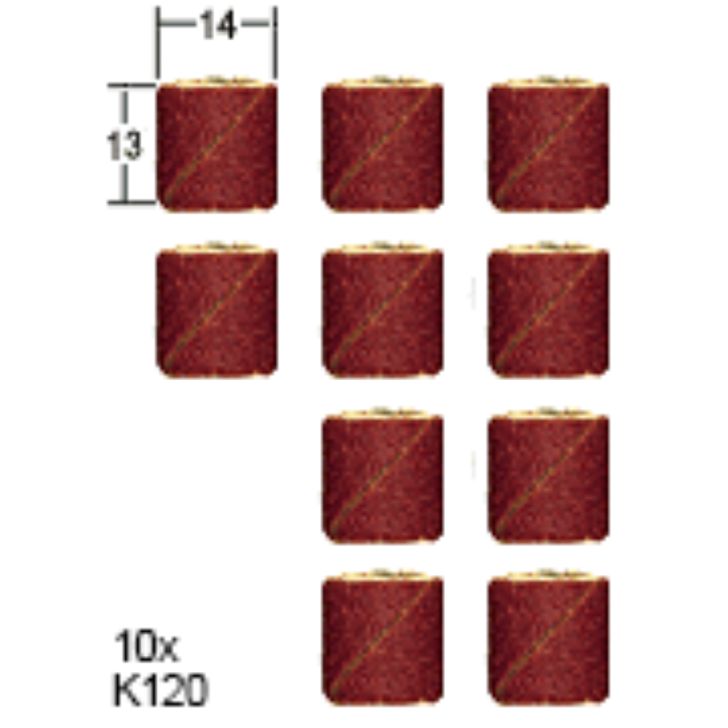 Sanding pads 14x13mm, 10pcs, set, PROXXON MICROMOT System, art. 28 979