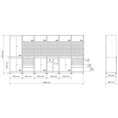 Комплект мебели для мастерской 6 модулей 2