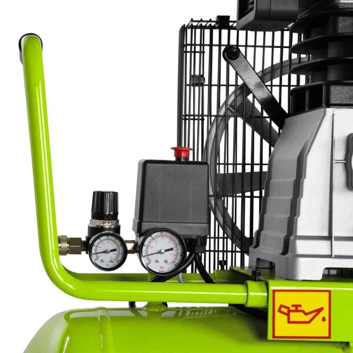 Компрессор ZI-COM90-10, 90л, 210 л/мин, 2,2 кВт, 230В, 10 бар