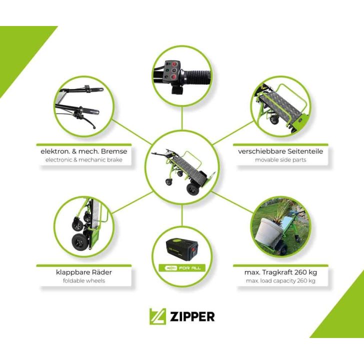 Электрическая тележка Zipper ZI-ET260