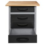 Work table 160 cm, LED