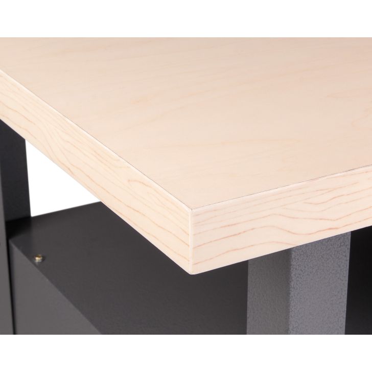 Work desk 120cm with drawer and door black Classic