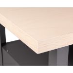 Work desk 120cm with drawer and door black Classic