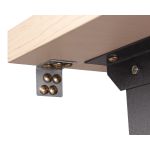 Work desk 120cm with drawer and door black Classic