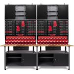 Workshop furniture set metal shelf for tools (52 pcs.) with Klaus 2 pcs.