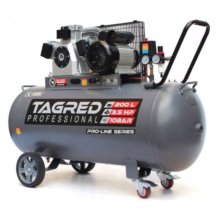 Compressor TA3395 200L, 911 l/min, 3.5kW, 3 cylinders, 230V, 10 bar