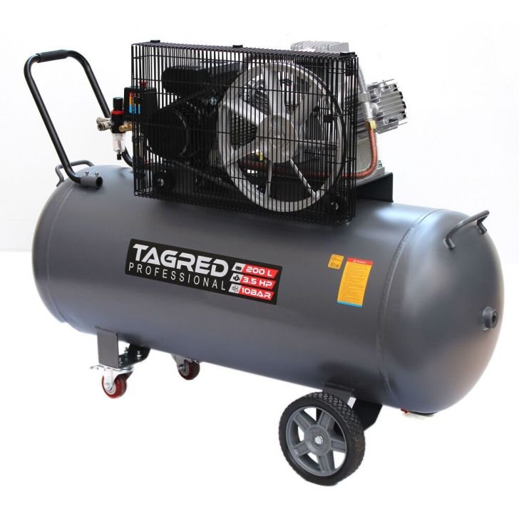 Compressor TA3395 200L, 911 l/min, 3.5kW, 3 cylinders, 230V, 10 bar