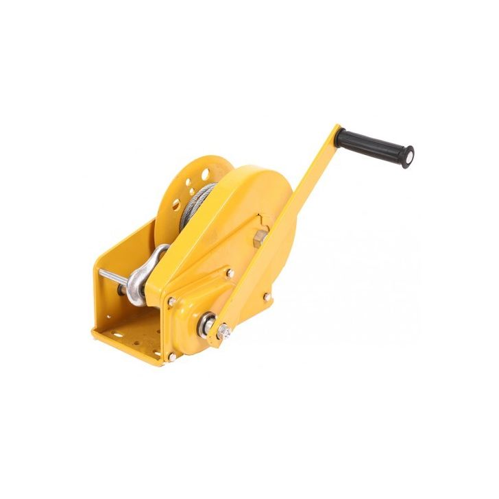 Winch with cable for towing 825kg 10M d-5mm Yellow