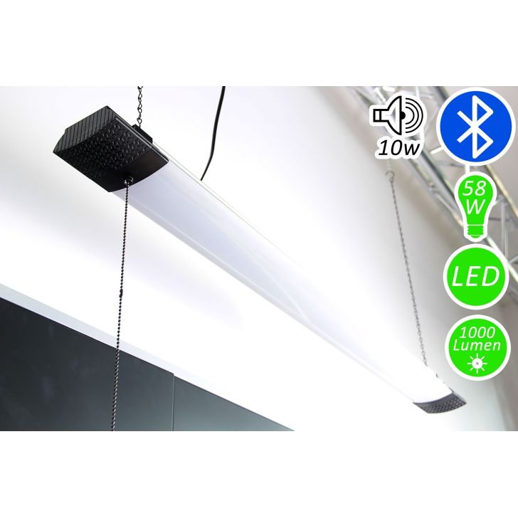 Workshop furniture set 240 cm, LED Bluetooth and socket