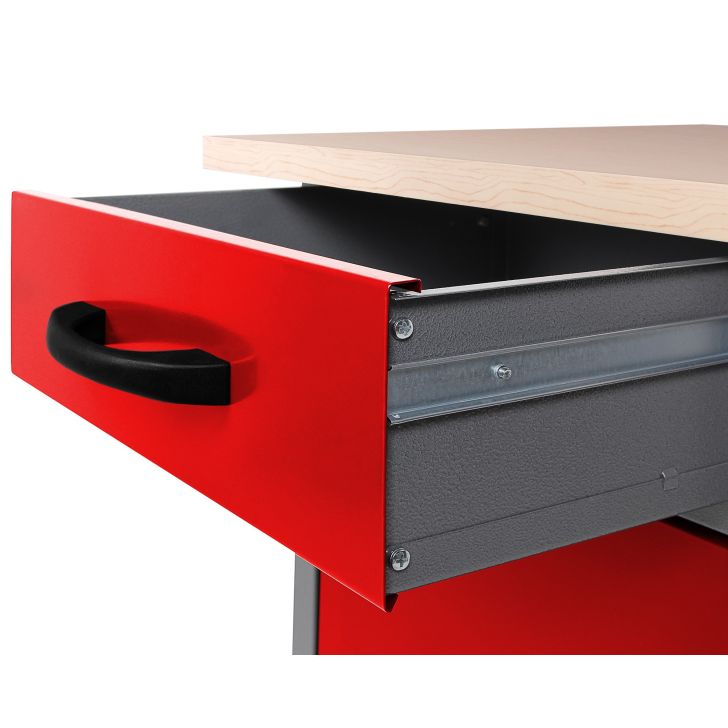 Workshop furniture set 240 cm, LED Bluetooth and socket