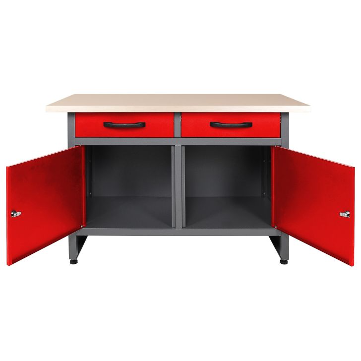 Workshop furniture set 240 cm, LED Bluetooth and socket