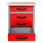 Workshop furniture set 240 cm, LED Bluetooth and socket