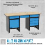 Darbnīcas mēbeļu komplekts Guede GWS 2T/L XL