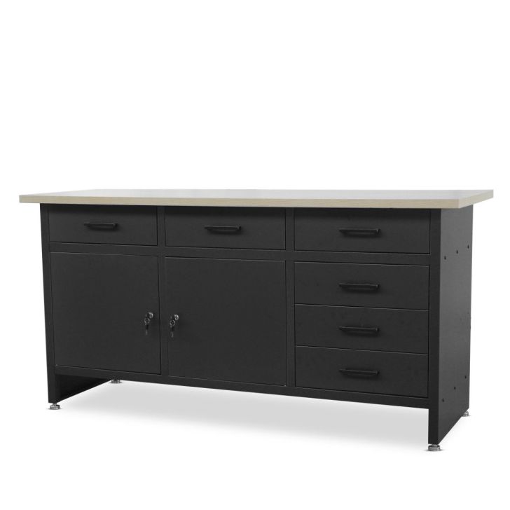 Workbench HENRY, 1700 x 850 x 600 mm, black