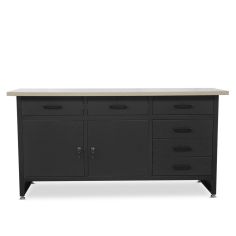 Darba galds HENRY, 1700 x 850 x 600 mm, black 2