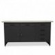 Darba galds HENRY, 1700 x 850 x 600 mm, black