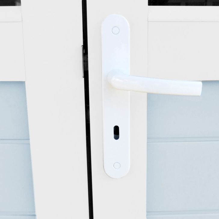 Utility building UTILITY V11 2-door gray/white