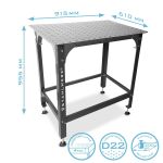 Сварочный стол WT-955 ST 915 x 610 мм, 200 кг