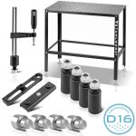 Welding table with welding table accessory set D16