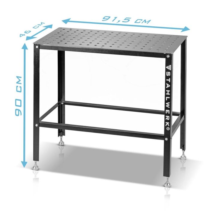 Welding table with welding table accessory set D16