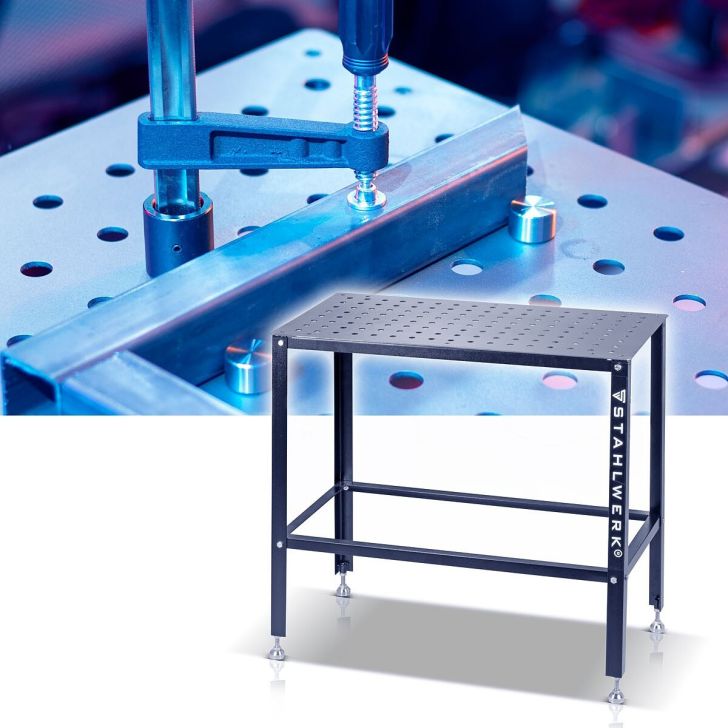 Welding table with welding table accessory set D16