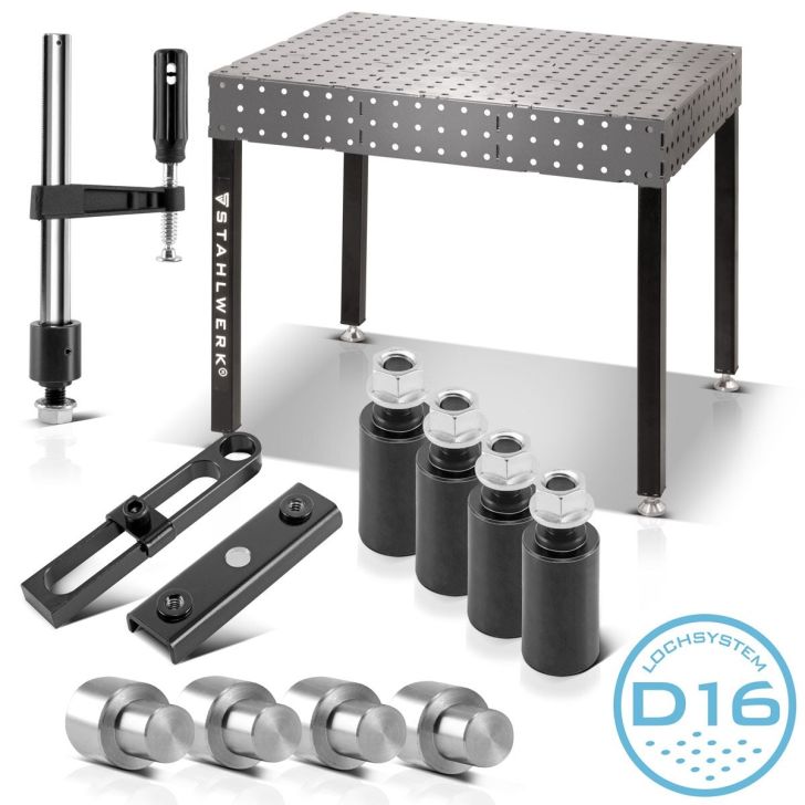 Welding table 3D with welding table accessory set D16