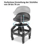 Montāžas krēsls VWH-300 ST, 59-76 cm, 136 kg