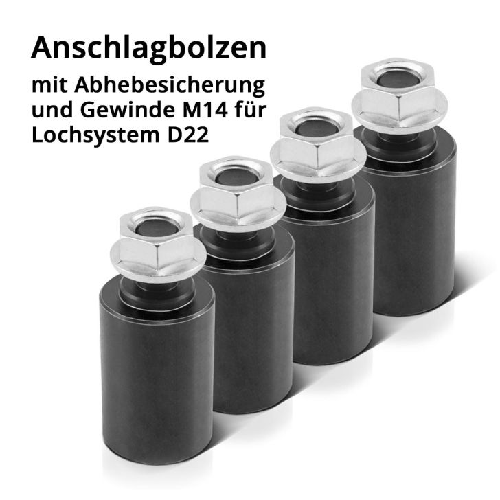 Welding table with welding table accessory set D22