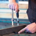 Welding table with welding table accessory set D22