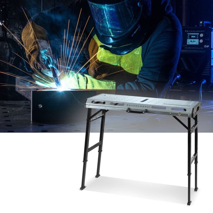 Mobile welding table AWT-930 ST 1068 x 532 mm, 450 kg