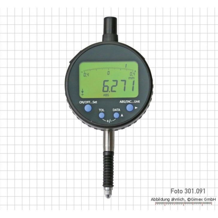 Digital dial indicator, 12.5 x 0.001 mm, 10 µm