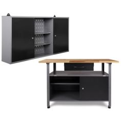 Darba galds Klaus 1200x600x850 mm, Kurt 1200x200x600 mm