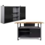 Darba galds Klaus 1200x600x850 mm, Kurt 1200x200x600 mm