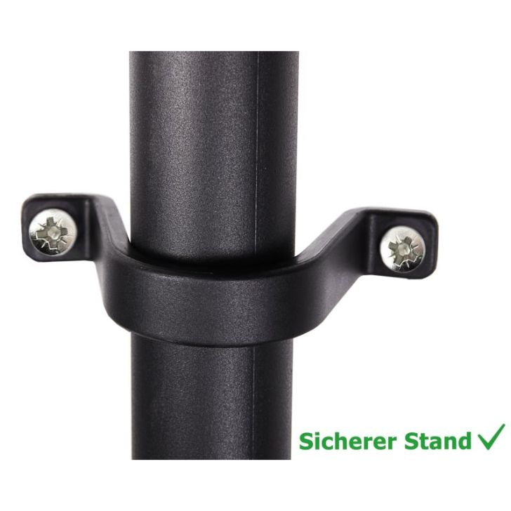 Plastic shelf 60x30x138 cm, 2 pcs, black