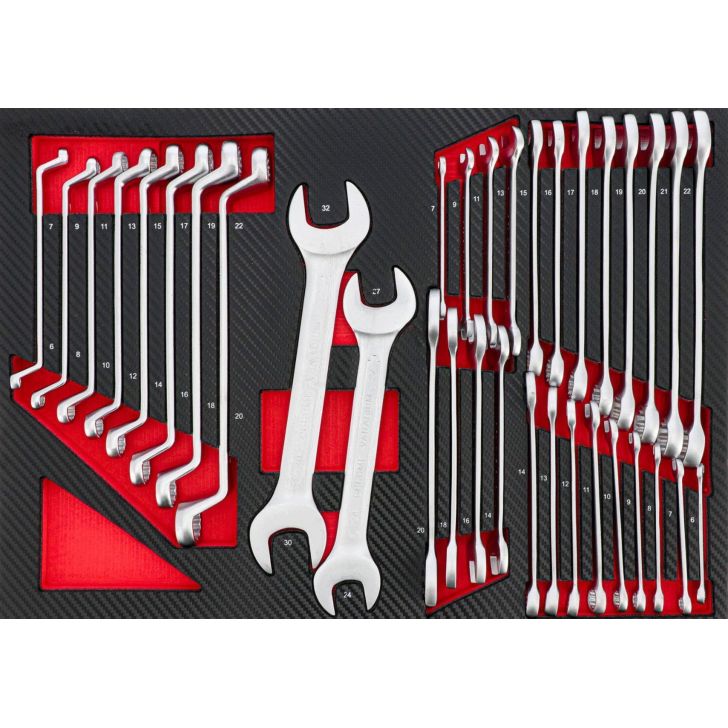 Mobile tool cabinet with 217 tools.