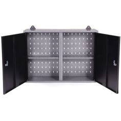 Darbnīcas skapis 2 durvis, melns 2