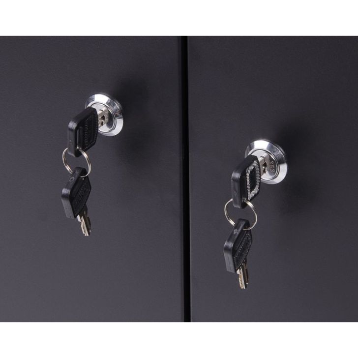 Darbnīcas skapis 2 durvis, melns