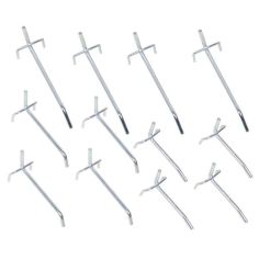 Metāla perforēti sienas āķi 22 gab. sarkans 2