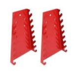 Metāla perforēti sienas āķi 22 gab. sarkans