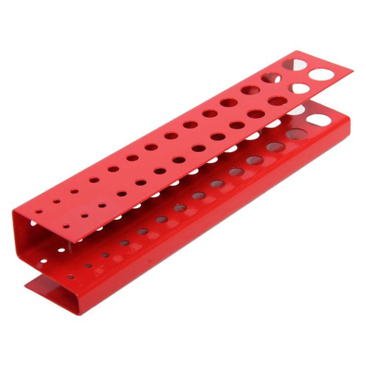 Metāla perforēti sienas āķi 22 gab. sarkans