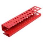 Metāla perforēti sienas āķi 22 gab. sarkans