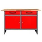 Darba galds Werner 1200 x 950 mm, Red