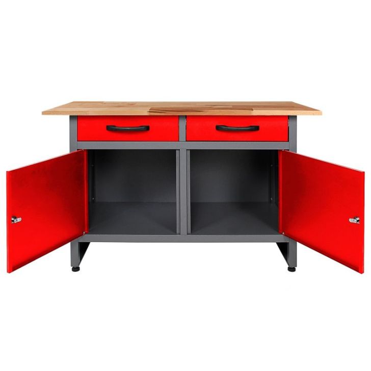 Darba galds Werner 1200 x 950 mm, Red