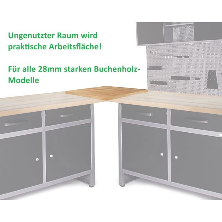 Stūra savienojuma darbagalda pagarinājuma stūra risinājums dižskābardis