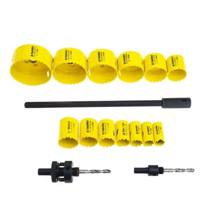 Bimetāla ripzāģu komplekts 17gab. uz metāla un koka