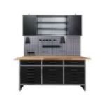 Darbnīcas mēbeļu komplekts Konny 160 cm, Black