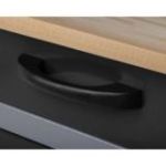 Darbnīcas mēbeļu komplekts Konny 2, 160 cm, Black